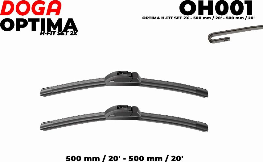 DOGA OH001 - Wiper Blade autospares.lv