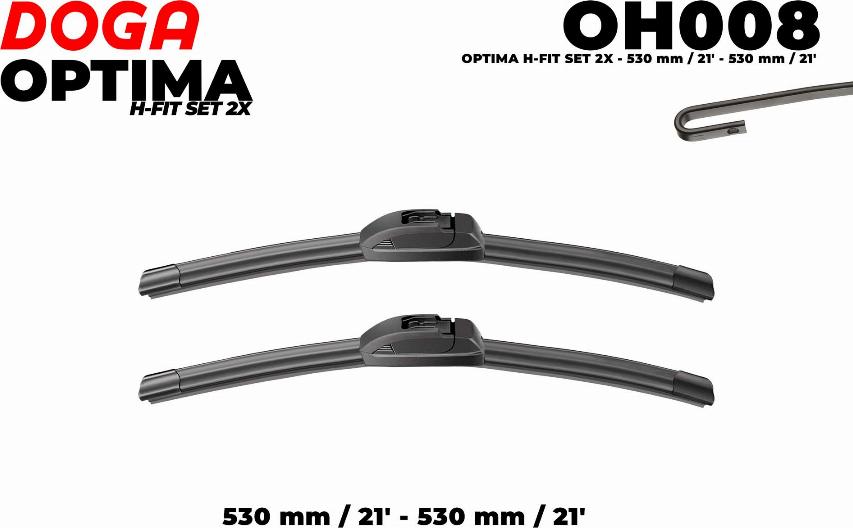 DOGA OH008 - Wiper Blade autospares.lv