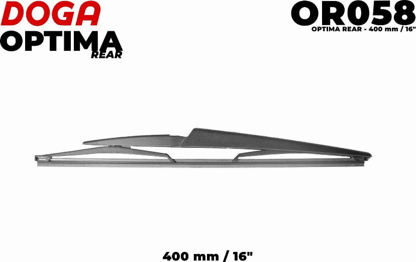 DOGA OR058 - Wiper Blade autospares.lv