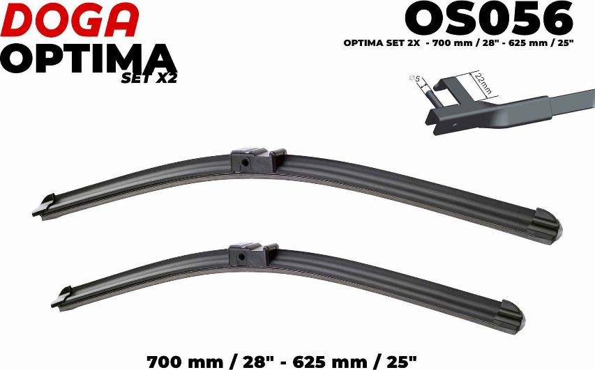 DOGA OS056 - Wiper Blade autospares.lv