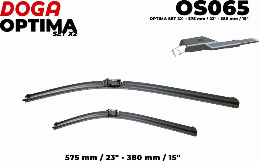 DOGA OS065 - Wiper Blade autospares.lv