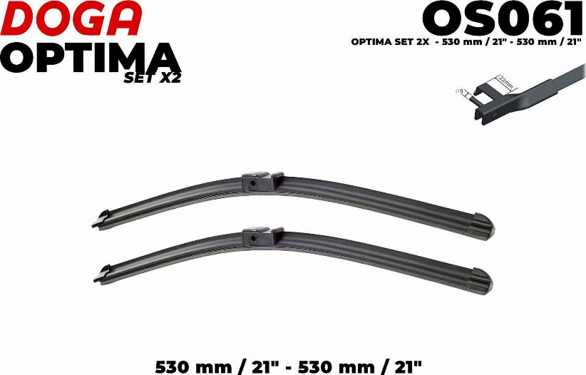 DOGA OS061 - Wiper Blade autospares.lv