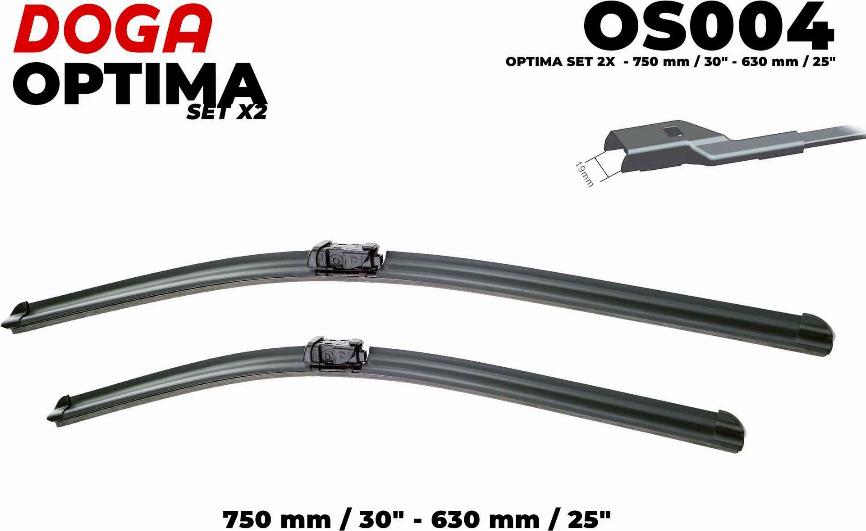 DOGA OS004 - Wiper Blade autospares.lv