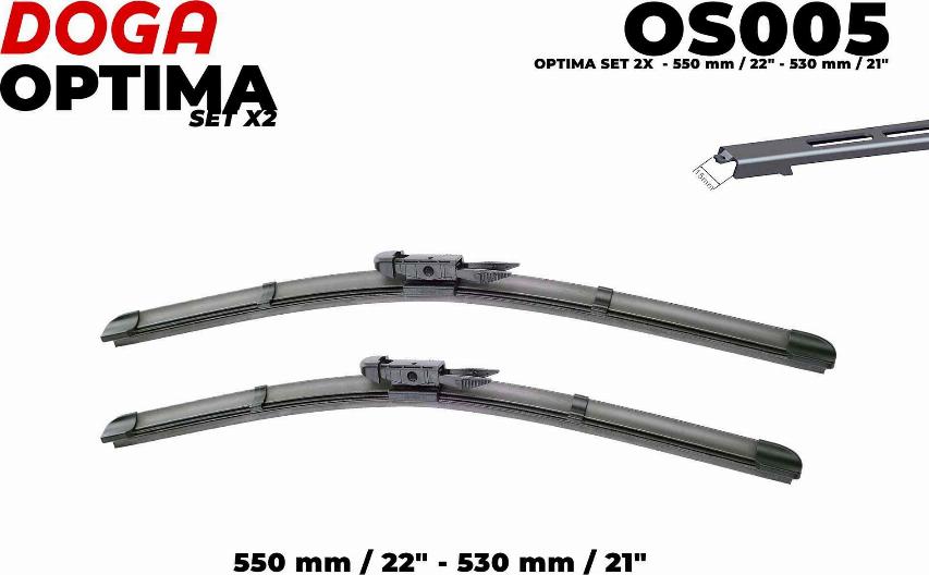 DOGA OS005 - Wiper Blade autospares.lv