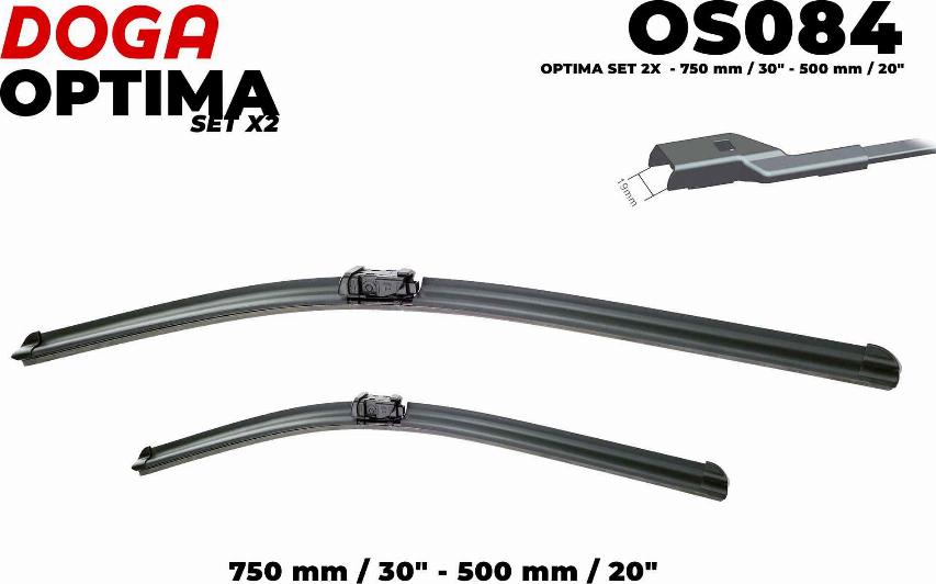 DOGA OS084 - Wiper Blade autospares.lv