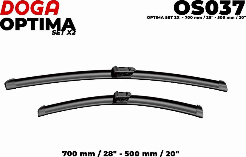 DOGA OS037 - Wiper Blade autospares.lv