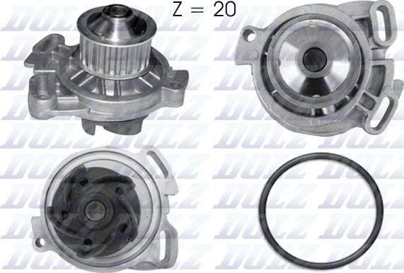 DOLZ A154 - Water Pump autospares.lv