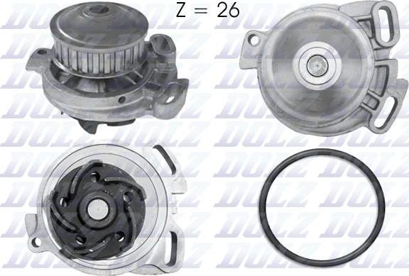 DOLZ A152 - Water Pump autospares.lv