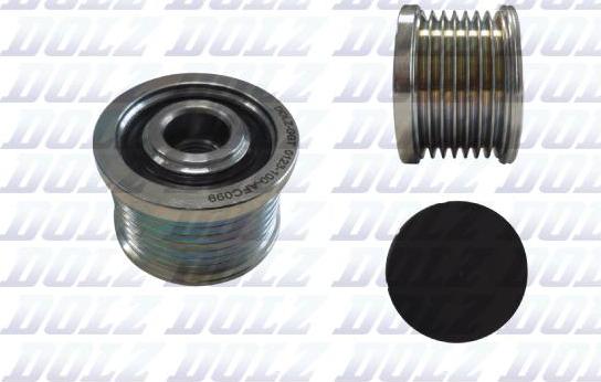 DOLZ AFC099 - Pulley, alternator, freewheel clutch autospares.lv