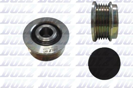 DOLZ AFC034 - Pulley, alternator, freewheel clutch autospares.lv