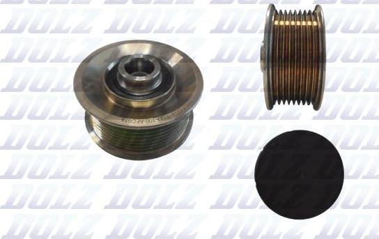 DOLZ AFC074 - Pulley, alternator, freewheel clutch autospares.lv