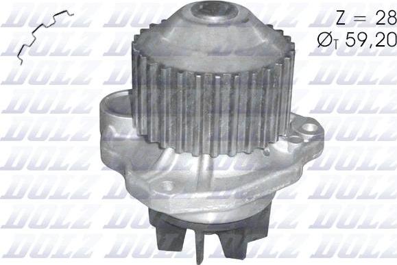 DOLZ C123 - Water Pump autospares.lv
