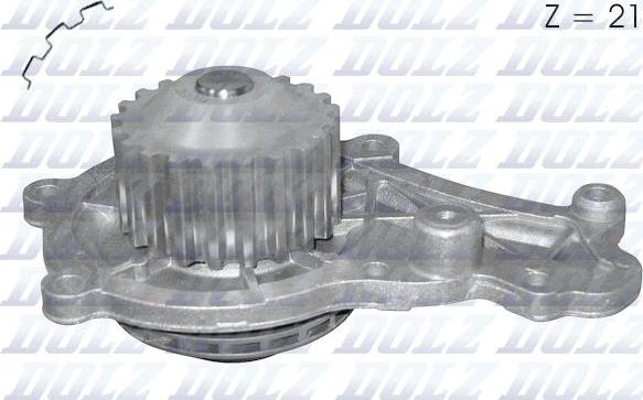 DOLZ C122 - Water Pump autospares.lv