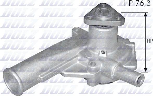 DOLZ F147 - Water Pump autospares.lv