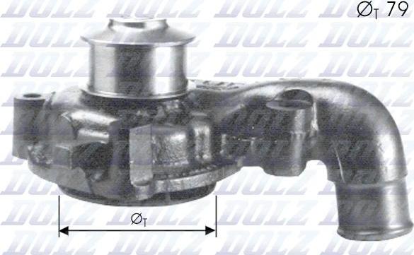 DOLZ F155 - Water Pump autospares.lv