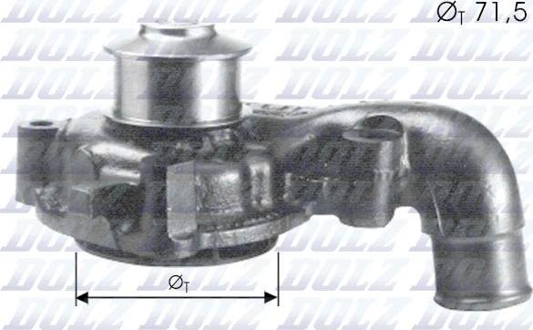 DOLZ F165 - Water Pump autospares.lv