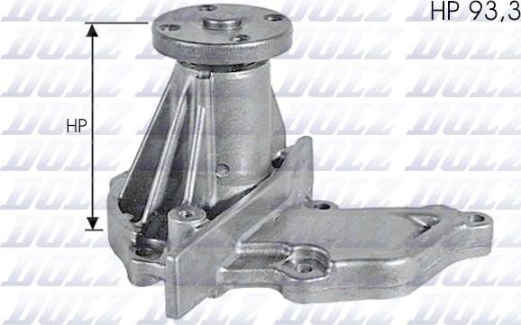 DOLZ F133 - Water Pump autospares.lv