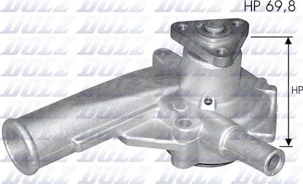 DOLZ F137 - Water Pump autospares.lv