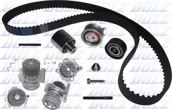 DOLZ KD048 - Water Pump & Timing Belt Set autospares.lv