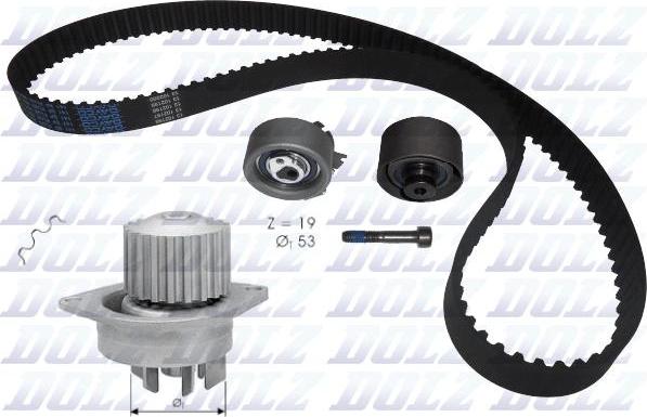 DOLZ KD042 - Water Pump & Timing Belt Set autospares.lv