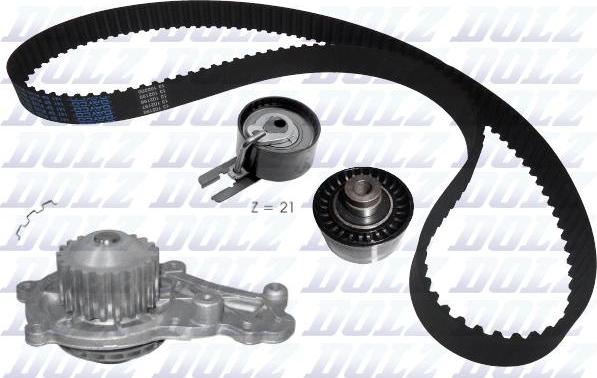 DOLZ KD015 - Water Pump & Timing Belt Set autospares.lv