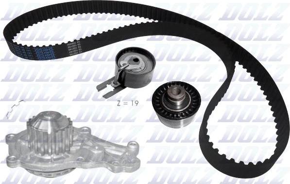 DOLZ KD016 - Water Pump & Timing Belt Set autospares.lv