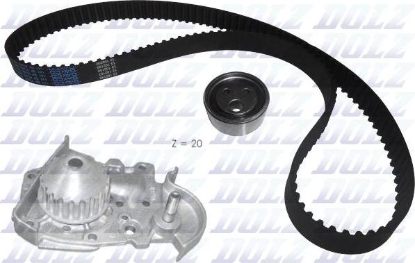 DOLZ KD018 - Water Pump & Timing Belt Set autospares.lv