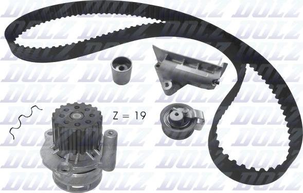 DOLZ KD082 - Water Pump & Timing Belt Set autospares.lv