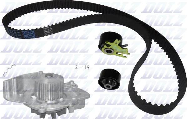 DOLZ KD038 - Water Pump & Timing Belt Set autospares.lv