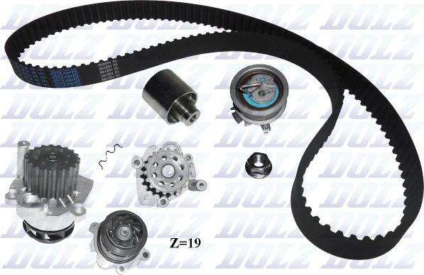 DOLZ KD033 - Water Pump & Timing Belt Set autospares.lv