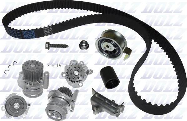 DOLZ KD037 - Water Pump & Timing Belt Set autospares.lv