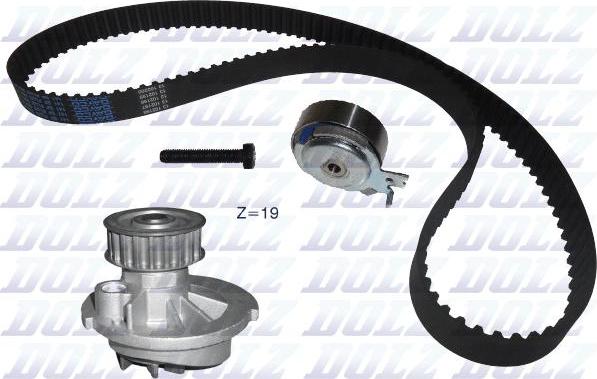 DOLZ KD025 - Water Pump & Timing Belt Set autospares.lv