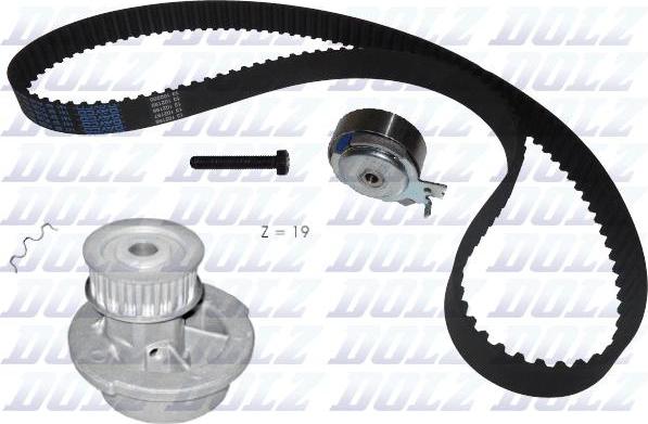 DOLZ KD021 - Water Pump & Timing Belt Set autospares.lv