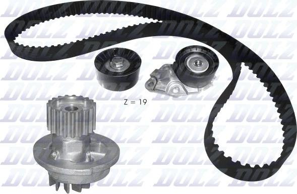 DOLZ KD144 - Water Pump & Timing Belt Set autospares.lv
