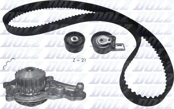 DOLZ KD160 - Water Pump & Timing Belt Set autospares.lv