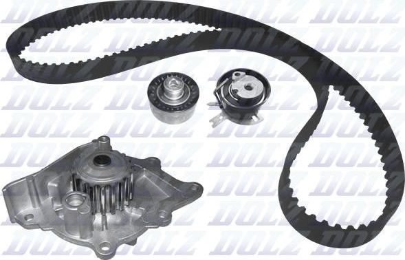 DOLZ KD163 - Water Pump & Timing Belt Set autospares.lv