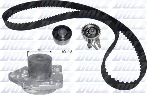 DOLZ KD109 - Water Pump & Timing Belt Set autospares.lv