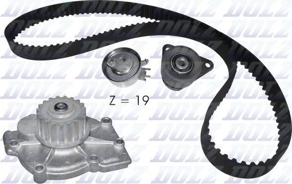 DOLZ KD115 - Water Pump & Timing Belt Set autospares.lv