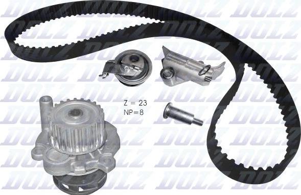 DOLZ KD110 - Water Pump & Timing Belt Set autospares.lv