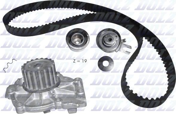 DOLZ KD111 - Water Pump & Timing Belt Set autospares.lv