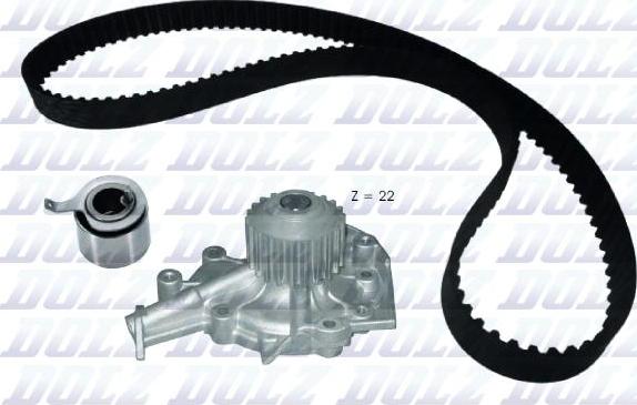 DOLZ KD187 - Water Pump & Timing Belt Set autospares.lv