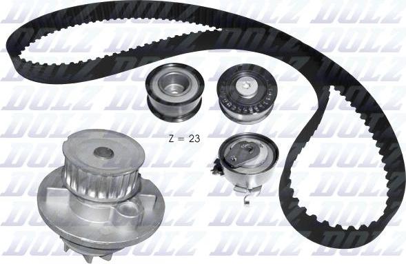 DOLZ KD132 - Water Pump & Timing Belt Set autospares.lv