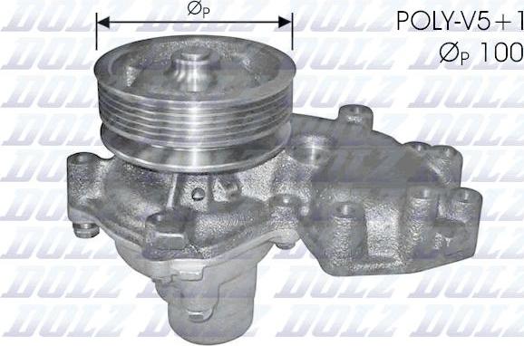 DOLZ L144 - Water Pump autospares.lv