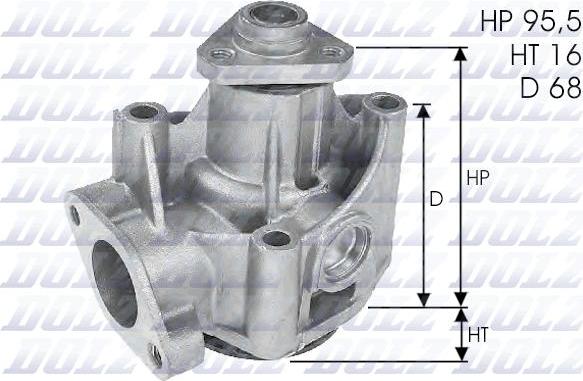 DOLZ L135 - Water Pump autospares.lv