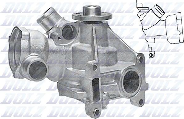 DOLZ M174 - Water Pump autospares.lv