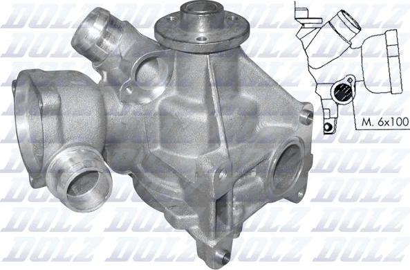 DOLZ M177 - Water Pump autospares.lv