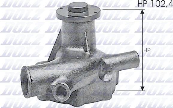 DOLZ N122 - Water Pump autospares.lv