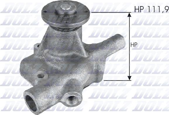 DOLZ N127 - Water Pump autospares.lv