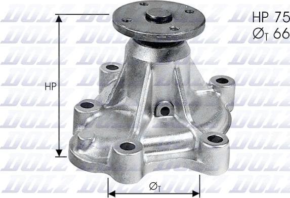 DOLZ O134 - Water Pump autospares.lv