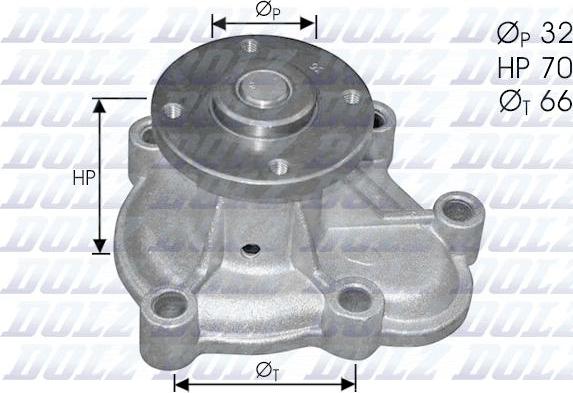 DOLZ O130 - Water Pump autospares.lv